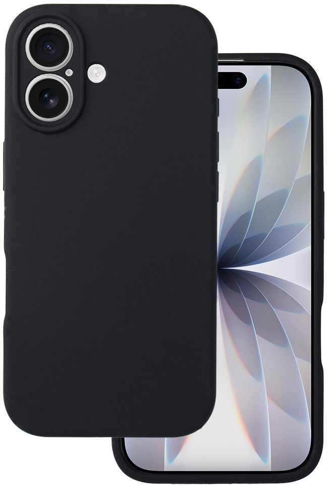TopQ Zadní kryt Silicone Lite pro iPhone 17 black