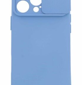 TopQ Camshield Soft na iPhone 16 Pro světle modrý