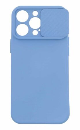 TopQ Camshield Soft na iPhone 16 Pro světle modrý