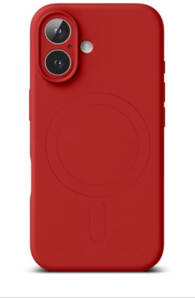 TopQ Kryt iPhone 16 s MagSafe červený 130224