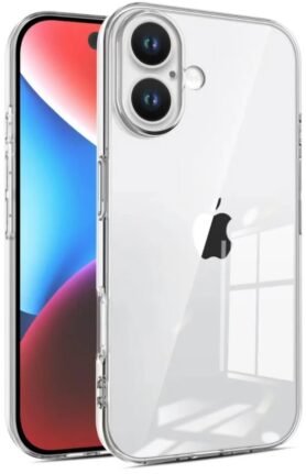 TopQ Kryt iPhone 16 Plus 1 mm průhledný 129064