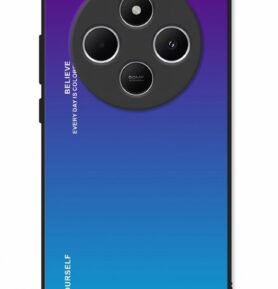 TopQ Kryt LUXURY Xiaomi Redmi 14C pevný duhový purpurový 131176