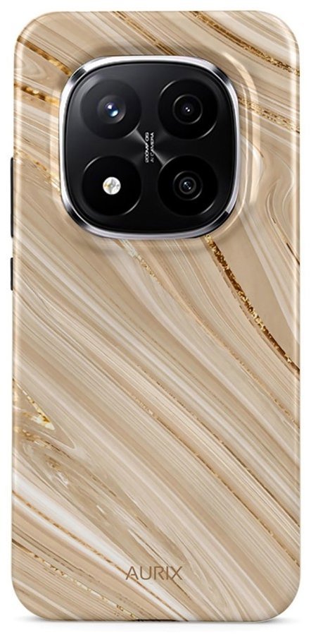 TopQ Kryt AURIX Xiaomi Redmi Note 14 Pro+ 5G pevný Golden Sands 140180