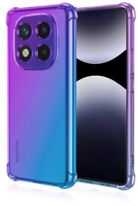 TopQ Kryt Xiaomi Redmi Note 14 Pro Shock duhový fialovo-modrý 136693