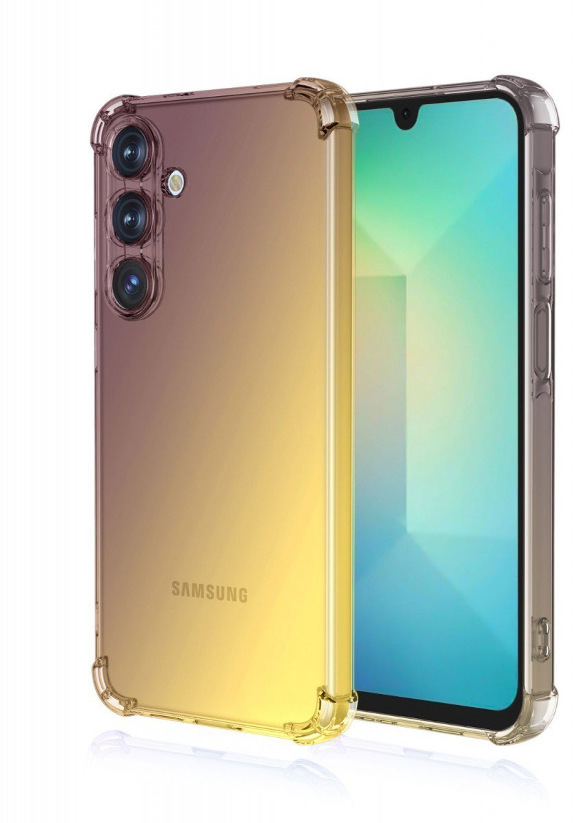 TopQ Kryt Samsung A26 5G Shock duhový purpurovo-žlutý 138328