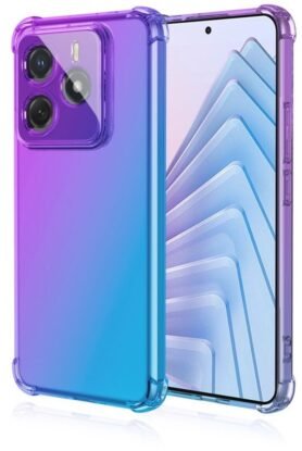 TopQ Kryt Xiaomi Redmi Note 14 5G Shock duhový fialovo-modrý 136639