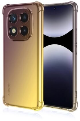 TopQ Kryt Xiaomi Redmi Note 14 Pro Shock duhový purpurovo-žlutý 136714