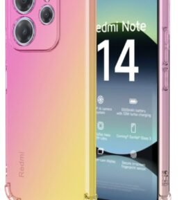 TopQ Kryt Xiaomi Redmi Note 14 Shock duhový růžovo-žlutý 136554