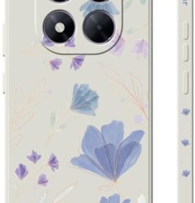 TopQ Kryt Design Xiaomi Redmi Note 14 Pro 5G Modré kvítky 136830