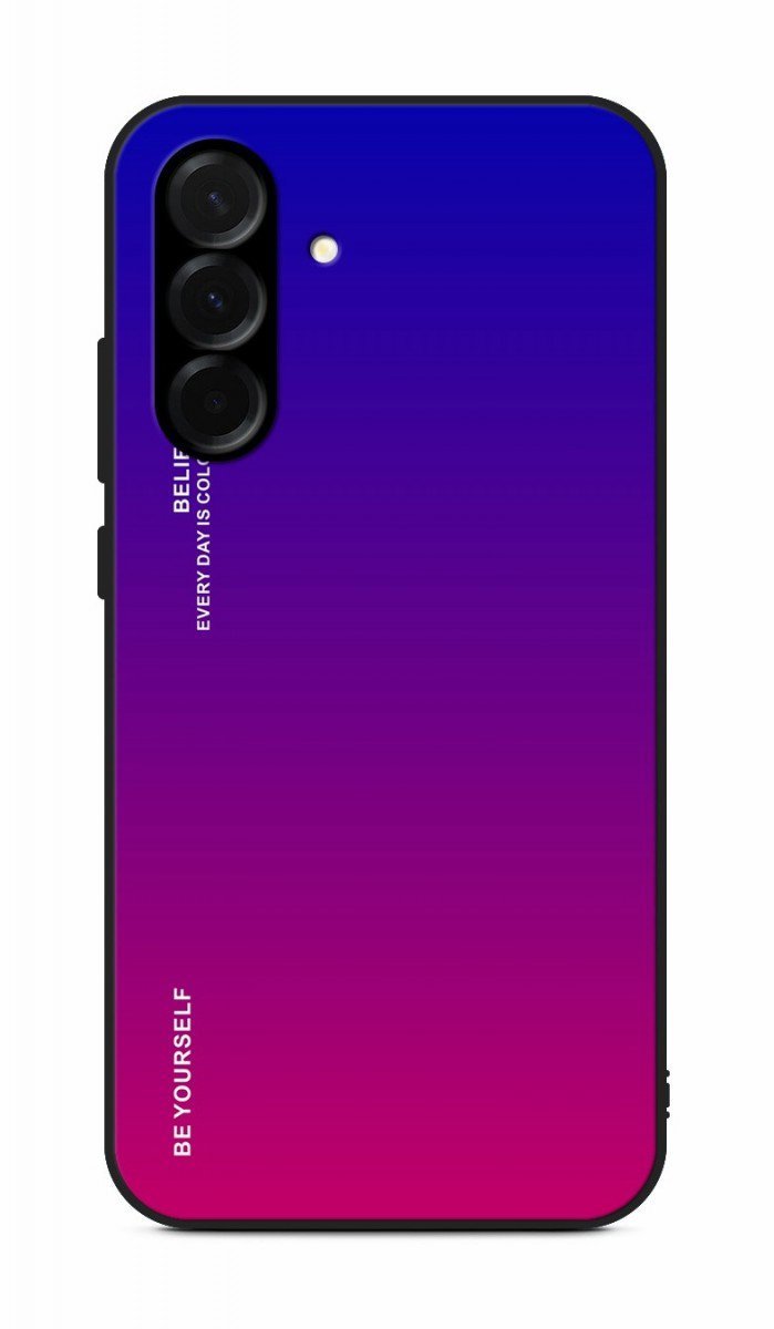 TopQ Kryt LUXURY Samsung A36 pevný duhový fialový 138619