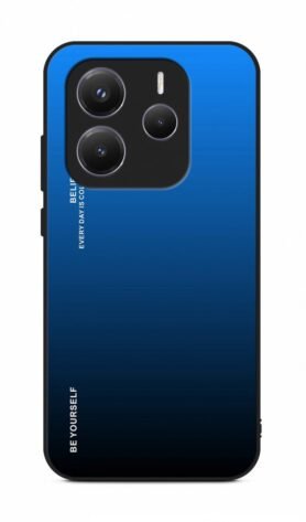 TopQ Kryt LUXURY Xiaomi Redmi Note 14 5G pevný duhový modrý 136663