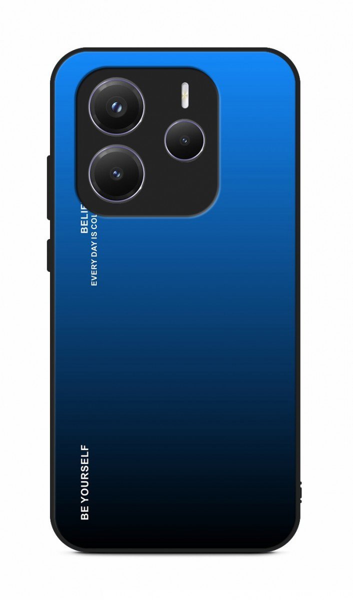 TopQ Kryt LUXURY Xiaomi Redmi Note 14 5G pevný duhový modrý 136663