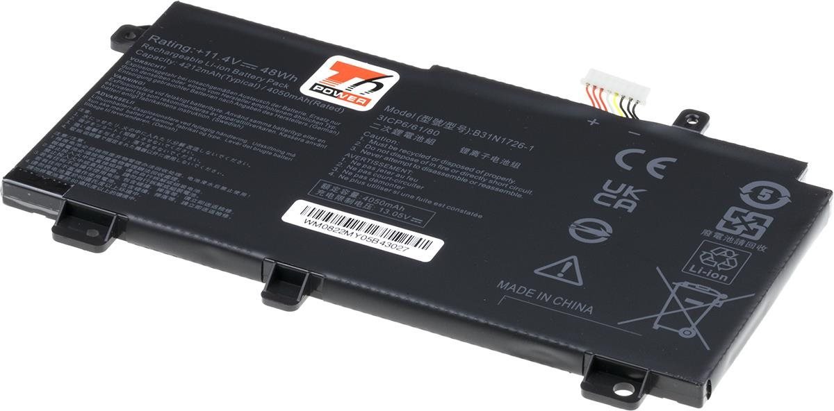 T6 Power pro Asus TUF FX506LH, Li-Poly, 4212 mAh (48 Wh), 11,4 V