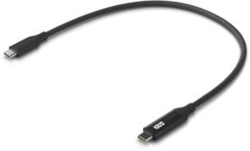 Ubiquiti UniFi napájecí a datový kabel s displejem nabíjení, až 100 W, až 480 Mbps, 2 m, černý