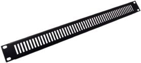 VALUE 19" ventilační panel, 1U, černý