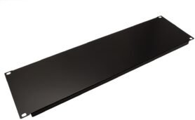 VALUE 19" zaslepovací panel 3U, kovový, černý