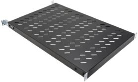 Value 19'' police 1U, 700 mm, max. 50 kg, černá