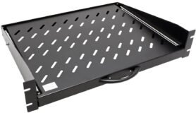 Value 19'' police 2U, výsuvná, 350 mm, max. 30 kg, černá