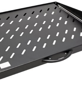 Value 19'' police 2U, výsuvná, 350 mm, max. 30 kg, černá