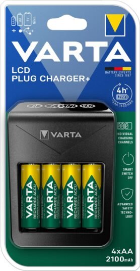 VARTA nabíječka LCD Plug Charger+ 4x AA 56706 2100mAh