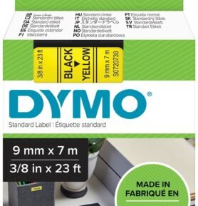 Dymo D1, S0720730, 9mm, žlutá/černá