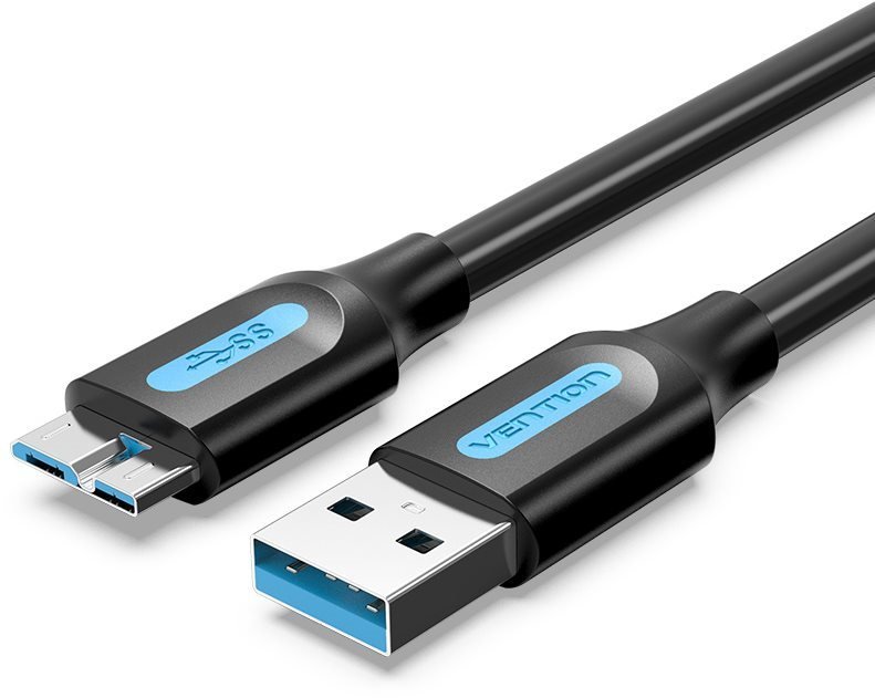 Vention USB 3.0 (M) to Micro USB-B (M) Cable 3M Black PVC Type
