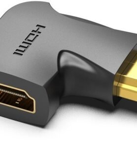 Vention HDMI 90 Degree Male to Female Vertical Flat Adapter Black