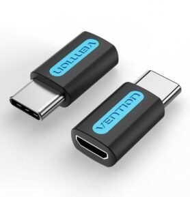 Vention USB-C (M) to Micro USB 2.0 (F) Adapter Black PVC Type