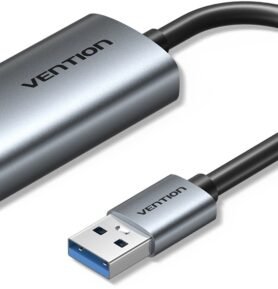 Vention USB-A to Gigabit Ethernet Adapter 0.15M Gray Aluminum Alloy Type