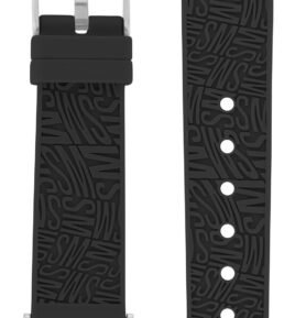 Steve Madden Řemínek silikonový černý pro Apple Watch 38/40/41 mm WS/1003BKSV384041