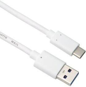 PremiumCord kabel USB-C - USB 3.0 A (USB 3.2 generation 2, 3A, 10Gbit/s)  1m bílá