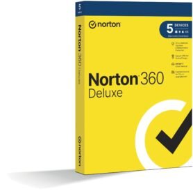 Norton 360 Deluxe 50GB, VPN, 1 uživatel, 5 zařízení, 24 měsíců (elektronická licence)