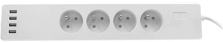 iQtech SmartLife WT004, Wi-Fi 4x zásuvka + 4x USB, 10 A