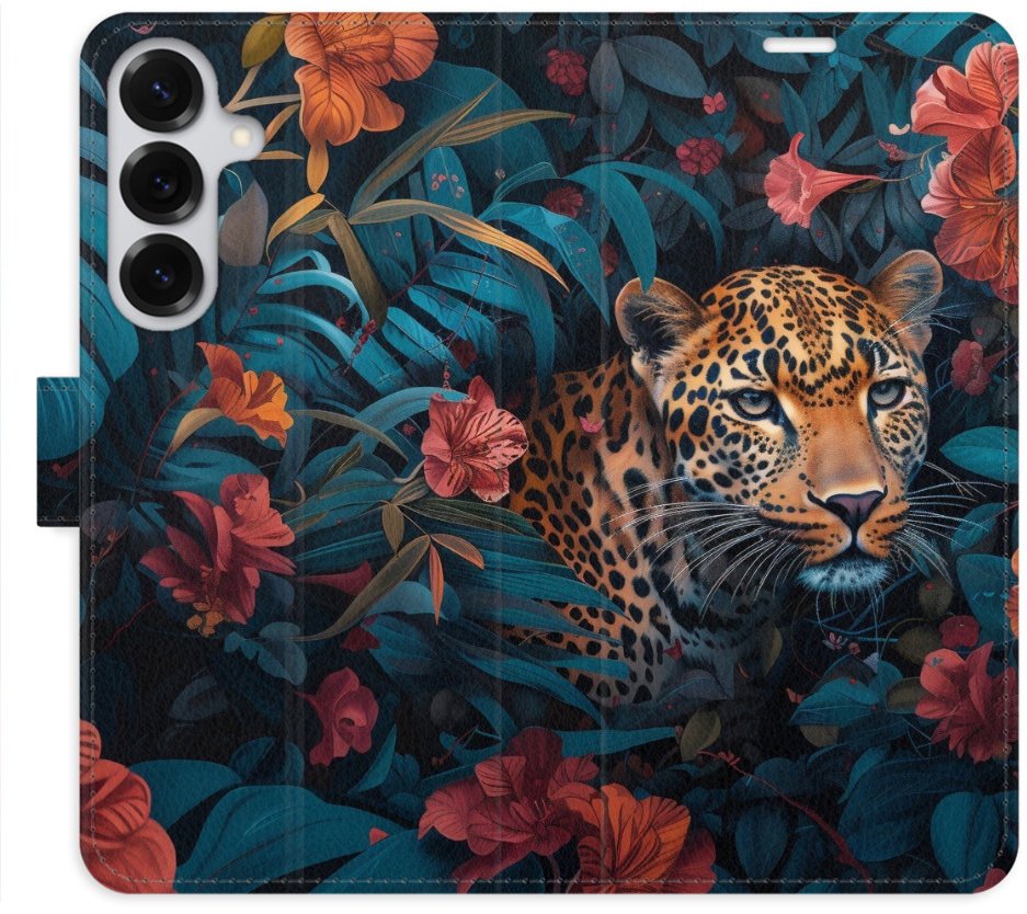 iSaprio Flip pouzdro Flower Jaguar 02 pro Samsung Galaxy S25+