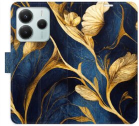 iSaprio Flip pouzdro GoldBlue pro Xiaomi Redmi Note 14 5G
