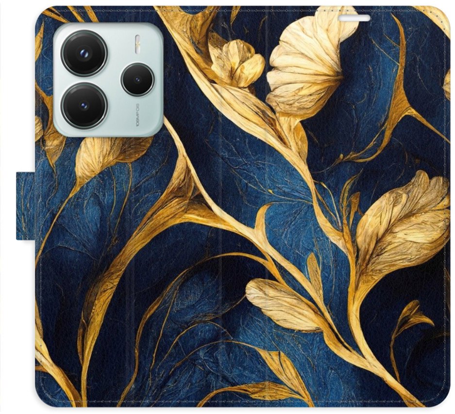 iSaprio Flip pouzdro GoldBlue pro Xiaomi Redmi Note 14 5G