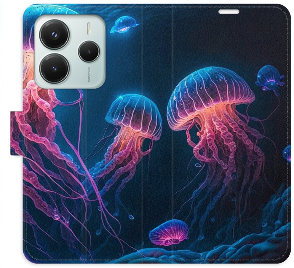 iSaprio Flip pouzdro Jellyfish pro Xiaomi Redmi Note 14 5G
