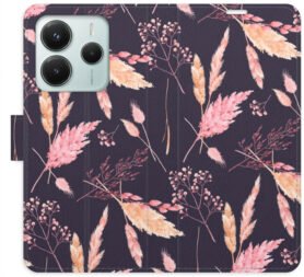 iSaprio Flip pouzdro Ornamental Flowers 02 pro Xiaomi Redmi Note 14 5G
