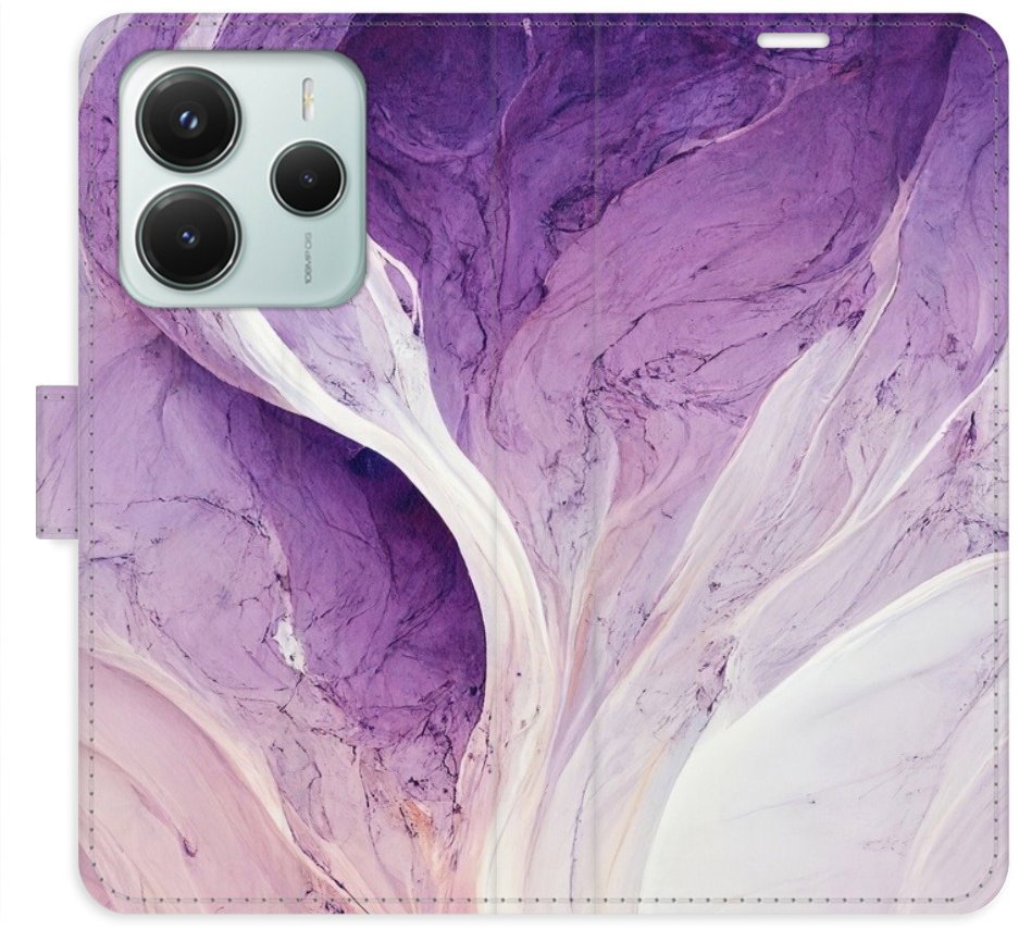 iSaprio Flip pouzdro Purple Paint pro Xiaomi Redmi Note 14 5G