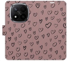 iSaprio Flip pouzdro Heart Dark 02 pro Xiaomi Redmi Note 14 Pro 5G/14 Pro+ 5G