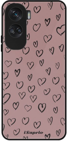 iSaprio Lesklé pouzdro Heart Dark - Honor 90 Lite 5G