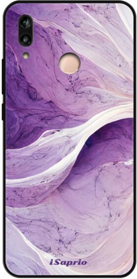 iSaprio Lesklé pouzdro Purple Paint 10 - Huawei P20 Lite