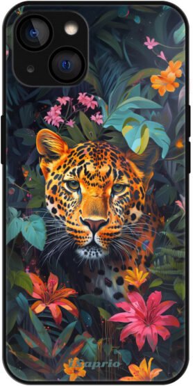 iSaprio Lesklé pouzdro Flower Jaguar - iPhone 13