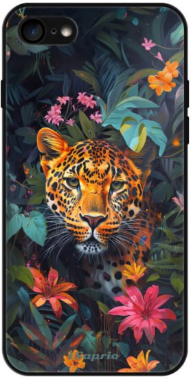 iSaprio Lesklé pouzdro Flower Jaguar - iPhone 7/8/SE 2020/SE 2022