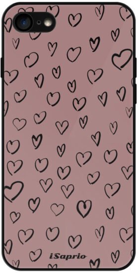 iSaprio Lesklé pouzdro Heart Dark - iPhone 7/8/SE 2020/SE 2022