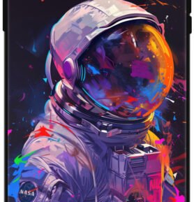 iSaprio Lesklé pouzdro Neon Astronaut - iPhone XR