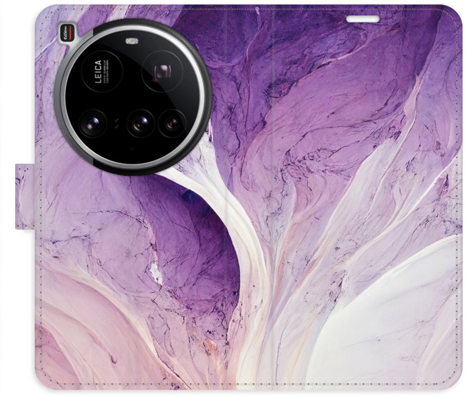 iSaprio Flip pouzdro Purple Paint pro Xiaomi 15 Ultra