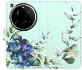 iSaprio Flip pouzdro Blue Flowers pro Xiaomi 15 Ultra