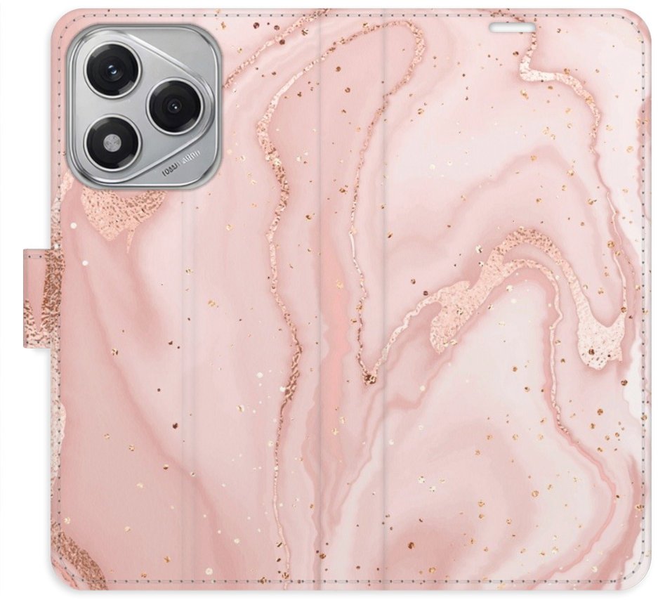 iSaprio Flip pouzdro RoseGold Marble pro Honor 400 Lite