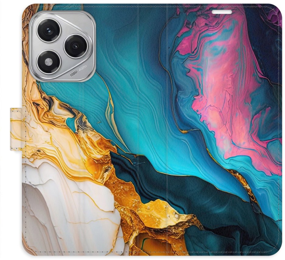 iSaprio Flip pouzdro Colourful Marble pro Honor 400 Lite